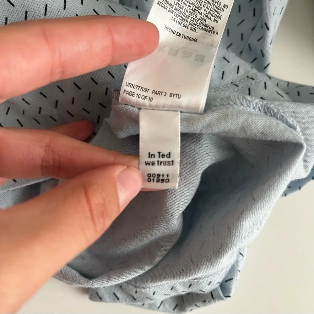 Ted Baker Abot Geo Print Regular Fit Polo light blue size 7 - Picture 6 of 6
